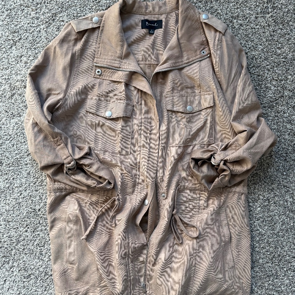 Lightweight Tan Utility Jacket